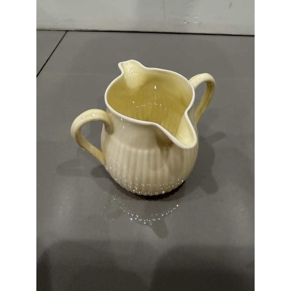 BELLEEK Double Spout Creamer - Lifford Pattern - 7th Mark - 1st Gold Mark
